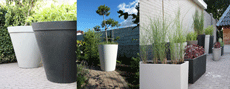 Pflanzschalen aus Polymer-Beton